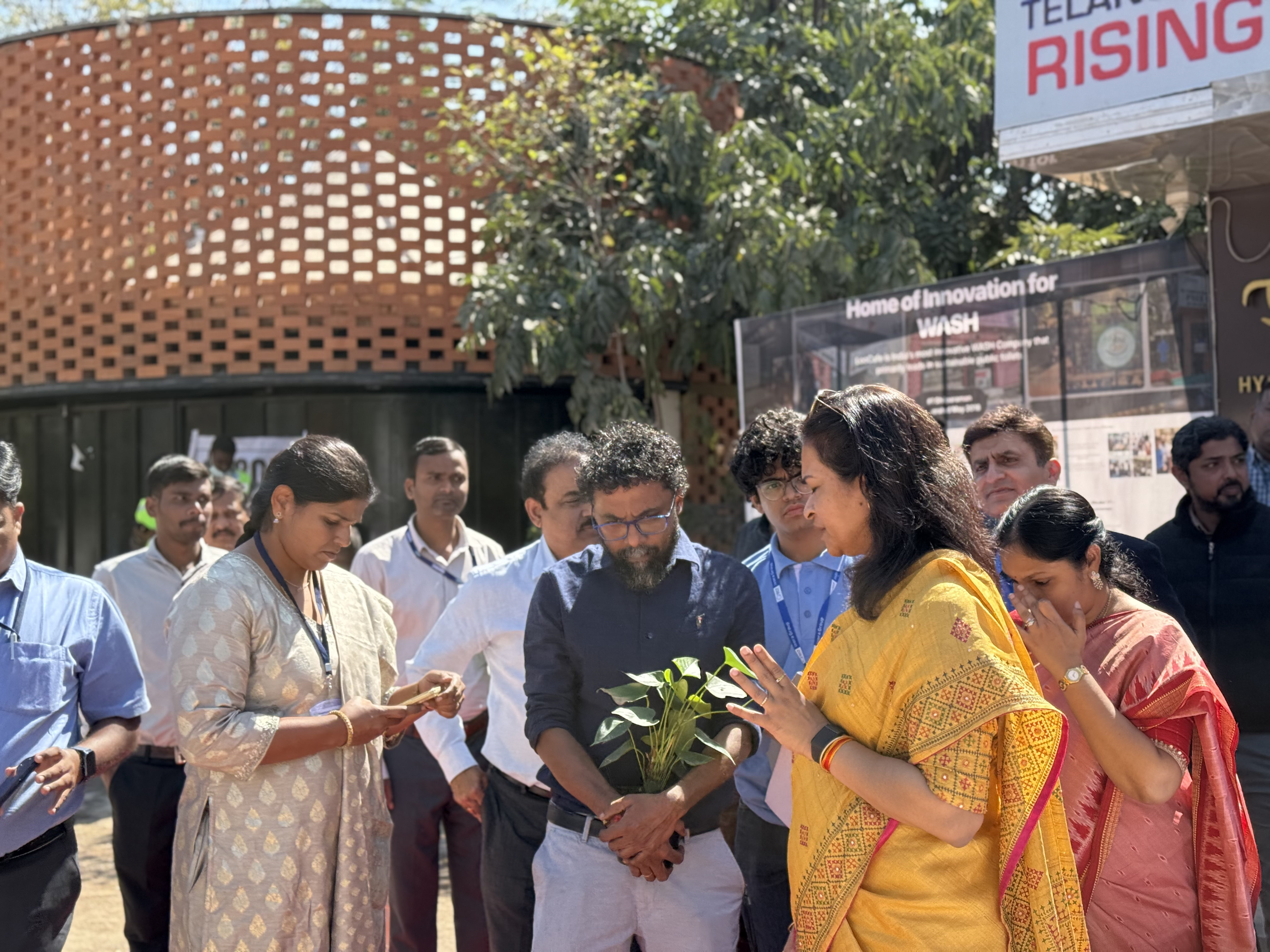 Officials at Home of Innovation for WASH