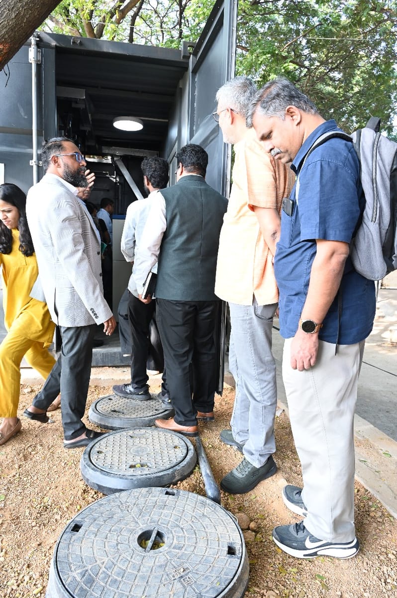 Milestone celebration - India's first zero-discharge public toilet